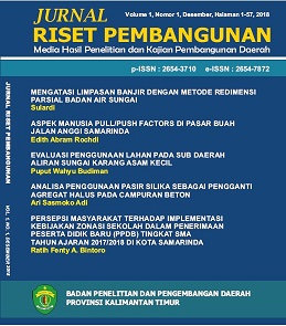 Jurnal Riset Pembangunan Volume 1 Nomor 1 2018